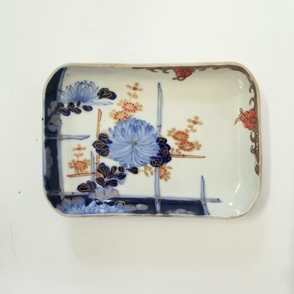 Antique Japanese Rectangular Plate - Picture 7 of 7